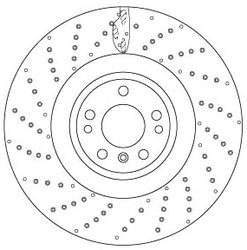 DISC FRANA TRW DF6687S - Compatibil cu MERCEDES-BENZ