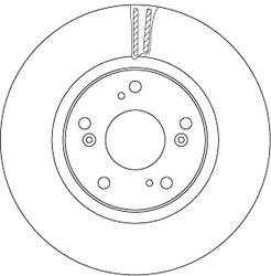 DISC FRANA TRW DF6689 - Compatibil cu HONDA
