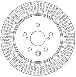 DISC FRANA TRW DF6691 - Compatibil cu LEXUS