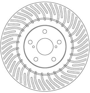 DISC FRANA TRW DF6692S - Compatibil cu LEXUS, TOYOTA