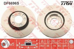 Disc frana TRW DF6696S