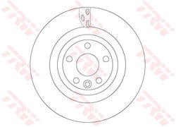 DISC FRANA TRW DF6706S - Compatibil cu JAGUAR