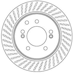 DISC FRANA TRW DF6710 - Compatibil cu SSANGYONG