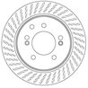DISC FRANA TRW DF6710 - Compatibil cu SSANGYONG