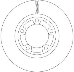 DISC FRANA TRW DF6712 - Compatibil cu KIA