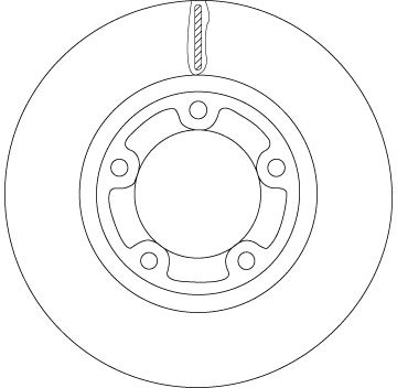 DISC FRANA TRW DF6712 - Compatibil cu KIA