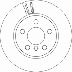 DISC FRANA TRW DF6715 - Compatibil cu BMW