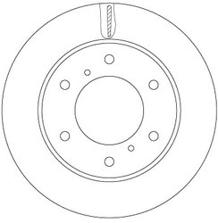 DISC FRANA TRW DF6735 - Compatibil cu FIAT, MITSUBISHI