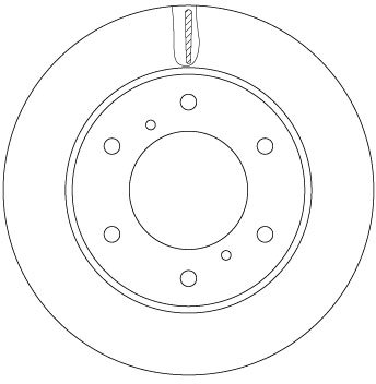 DISC FRANA TRW DF6735 - Compatibil cu FIAT, MITSUBISHI