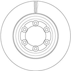 DISC FRANA TRW DF6736S - Compatibil cu ISUZU