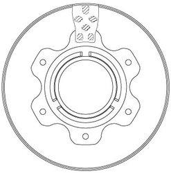 Disc frana TRW DF6743S