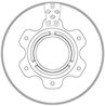 Disc frana TRW DF6743S