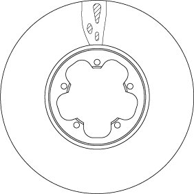 DISC FRANA TRW DF6752S - Compatibil cu FORD, FORD (JMC)