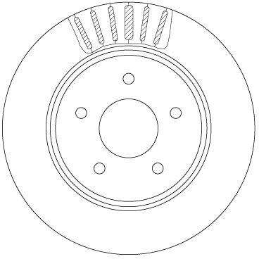 DISC FRANA TRW DF6789 - Compatibil cu NISSAN, RENAULT