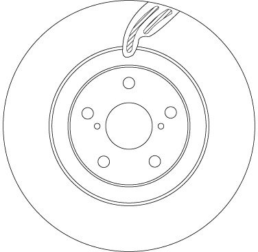 DISC FRANA TRW DF6792S - Compatibil cu LEXUS, TOYOTA