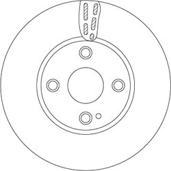 DISC FRANA TRW DF6793 - Compatibil cu MAZDA