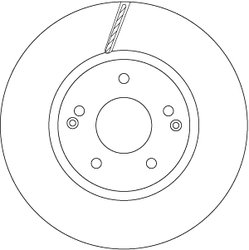 DISC FRANA TRW DF6804 - Compatibil cu SSANGYONG