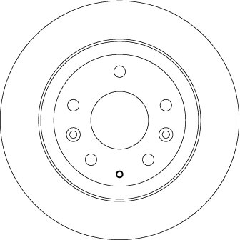 DISC FRANA TRW DF6807 - Compatibil cu MAZDA