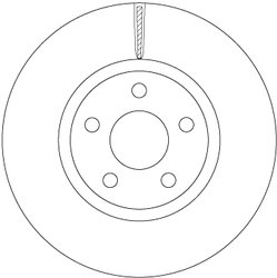 DISC FRANA TRW DF6810S - Compatibil cu FORD