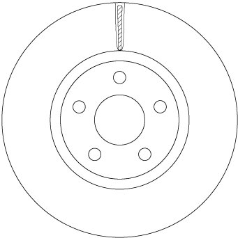 DISC FRANA TRW DF6810S - Compatibil cu FORD