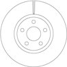 DISC FRANA TRW DF6810S - Compatibil cu FORD
