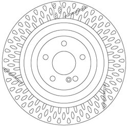 DISC FRANA TRW DF6822S - Compatibil cu MERCEDES-BENZ
