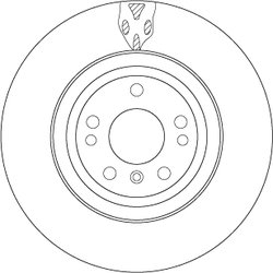 DISC FRANA TRW DF6833S - Compatibil cu MERCEDES-BENZ