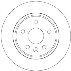 DISC FRANA TRW DF6846 - Compatibil cu OPEL, VAUXHALL