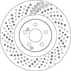DISC FRANA TRW DF6862S - Compatibil cu MERCEDES-BENZ