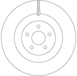 DISC FRANA TRW DF6871 - Compatibil cu FORD