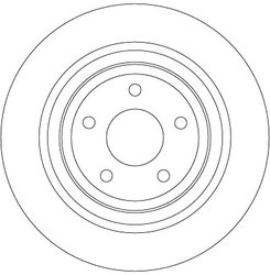 DISC FRANA TRW DF6872 - Compatibil cu FORD