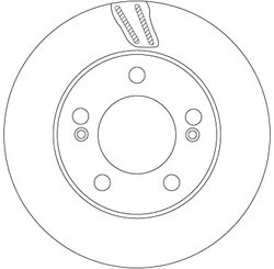DISC FRANA TRW DF6876 - Compatibil cu SSANGYONG