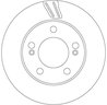 DISC FRANA TRW DF6876 - Compatibil cu SSANGYONG