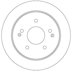 DISC FRANA TRW DF6879S - Compatibil cu SSANGYONG