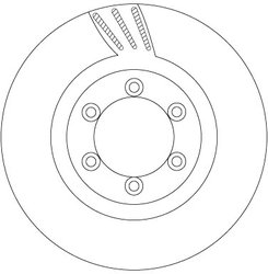 DISC FRANA TRW DF6881 - Compatibil cu SSANGYONG