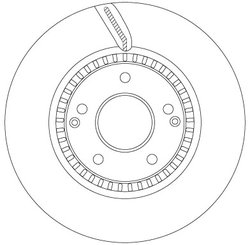 DISC FRANA TRW DF6883S - Compatibil cu SSANGYONG