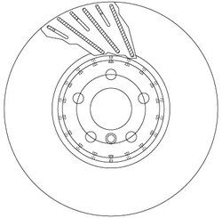 DISC FRANA TRW DF6891S - Compatibil cu BMW