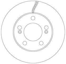 DISC FRANA TRW DF6888 - Compatibil cu SSANGYONG