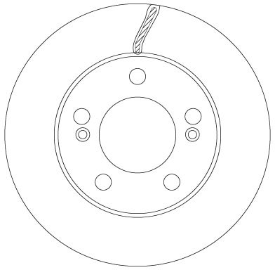 DISC FRANA TRW DF6888 - Compatibil cu SSANGYONG