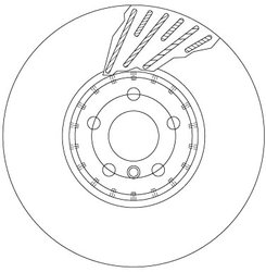 DISC FRANA TRW DF6890S - Compatibil cu BMW