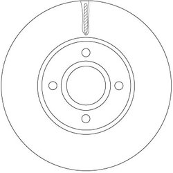 DISC FRANA TRW DF6898 - Compatibil cu FORD