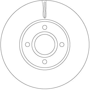 DISC FRANA TRW DF6898 - Compatibil cu FORD