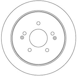 DISC FRANA TRW DF6901 - Compatibil cu SSANGYONG