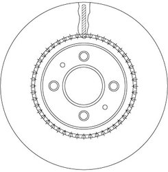 DISC FRANA TRW DF6904 - Compatibil cu KIA