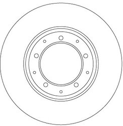 DISC FRANA TRW DF6905 - Compatibil cu LAND ROVER