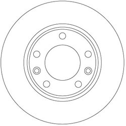 DISC FRANA TRW DF6910 - Compatibil cu PEUGEOT