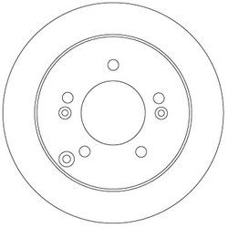 DISC FRANA TRW DF6919 - Compatibil cu KIA