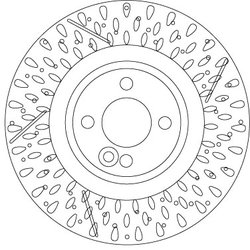 DISC FRANA TRW DF6930S - Compatibil cu MINI