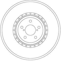 DISC FRANA TRW DF6923S - Compatibil cu SUBARU