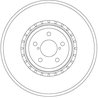 DISC FRANA TRW DF6923S - Compatibil cu SUBARU